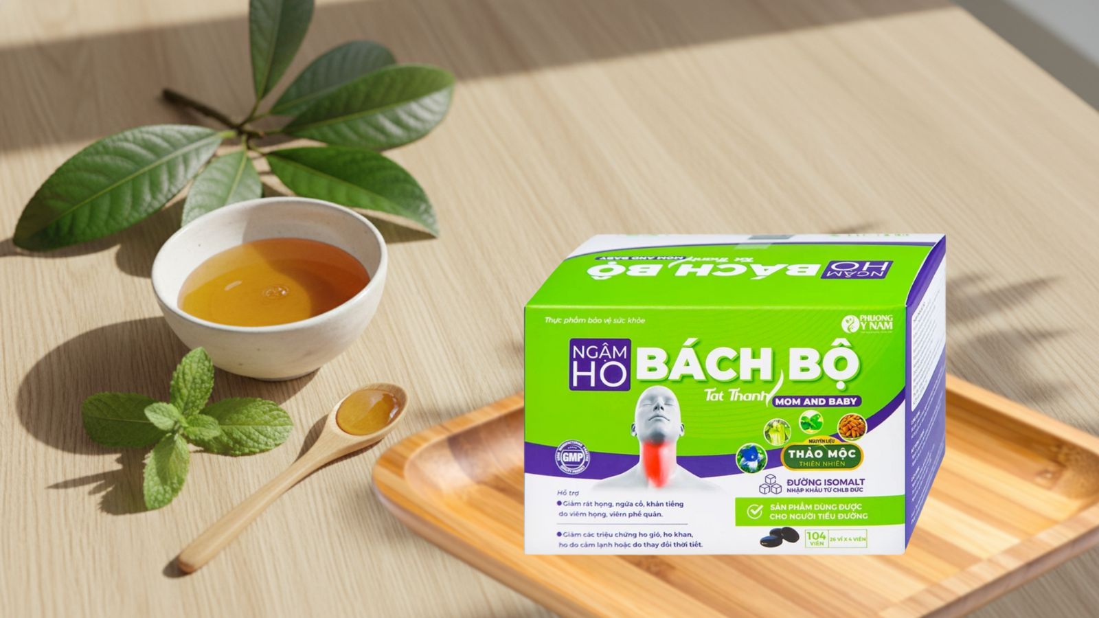 Viên ngậm Bách Bộ giảm ho hiệu quả