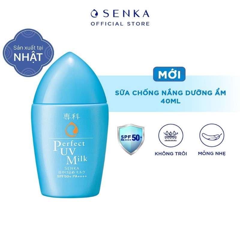 Kem chống nắng Senka Perfect UV Milk