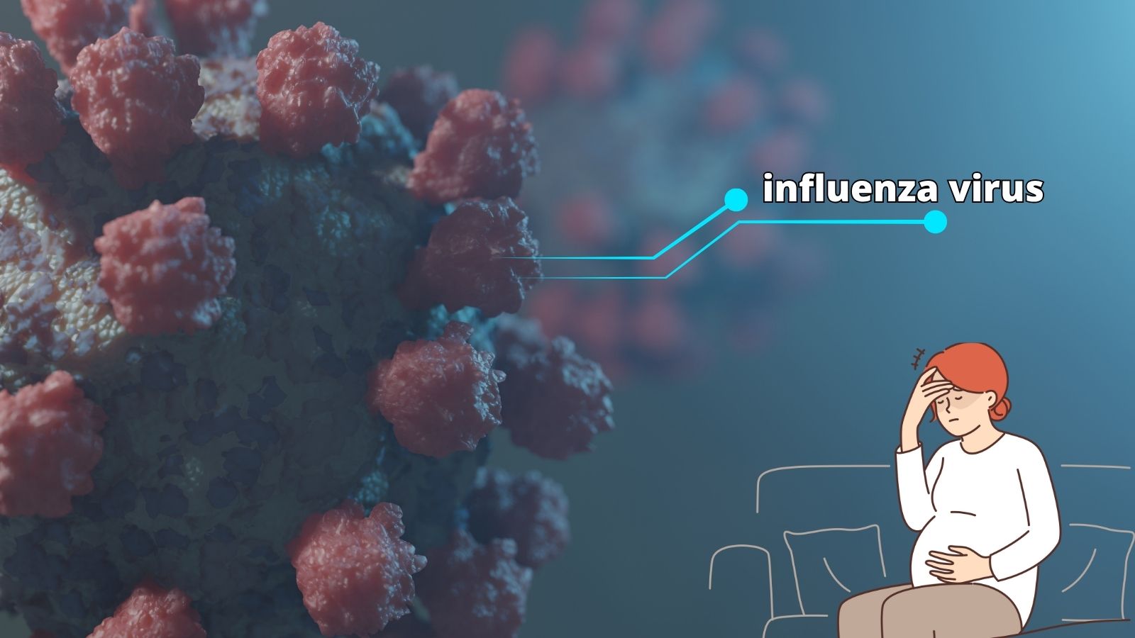 Bà bầu bị cảm cúm do nhiễm influenza virus