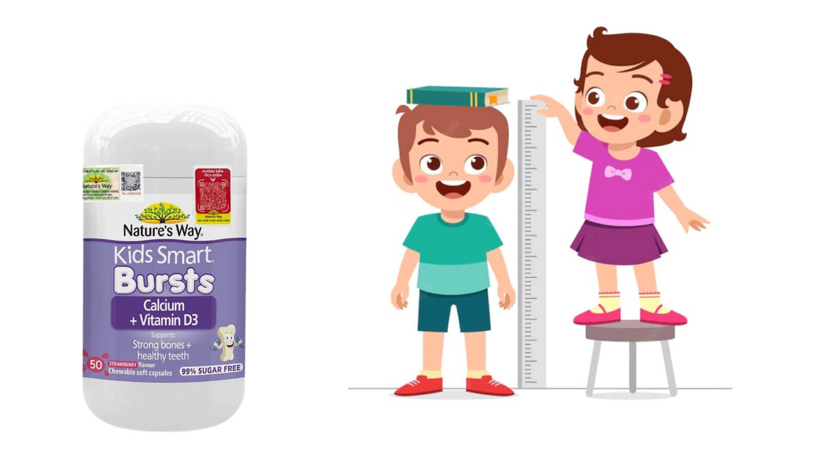 Nature's Way Kids Smart Calcium + Vitamin D3 Bursts