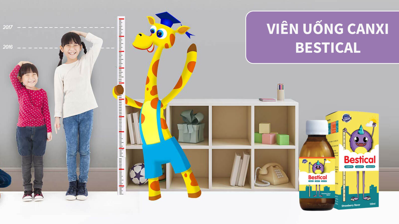 Siro Canxi D3 cho bé Bestical