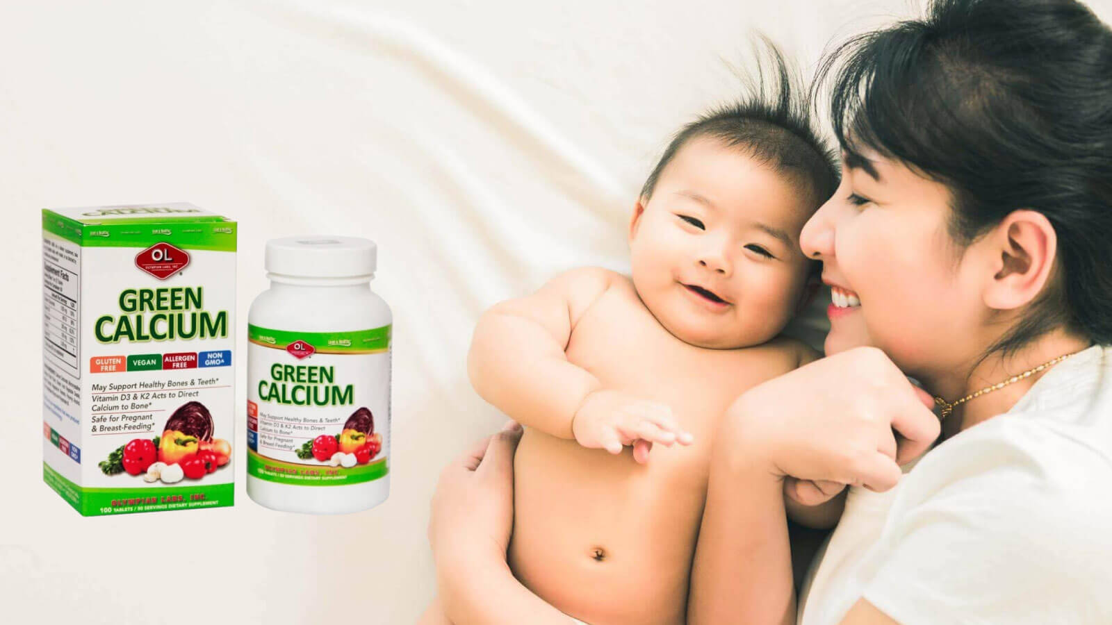 Viên uống bổ sung Canxi D3 cho bé Green Calcium