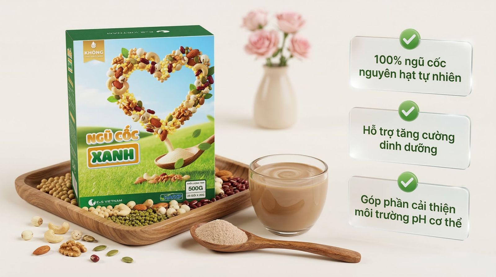 Ngũ cốc nội tiết Xanh tập trung ph&aacute;t triển s&acirc;u c&ocirc;ng thức từ c&aacute;c hạt PRAL &acirc;m để tạo kiềm tự nhi&ecirc;n