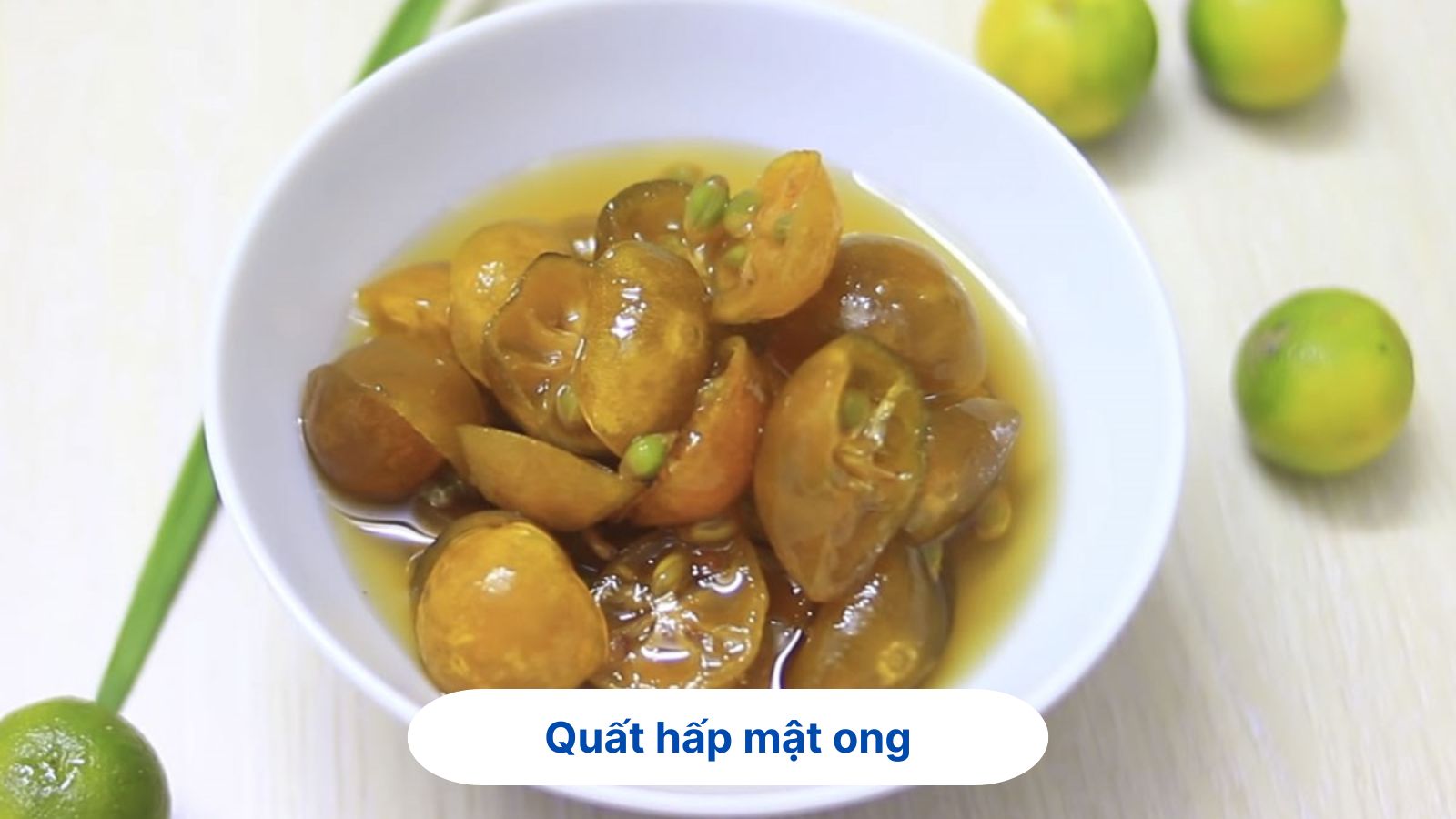 Mẹo dân gian chữa viêm họng với quất hấp mật ong