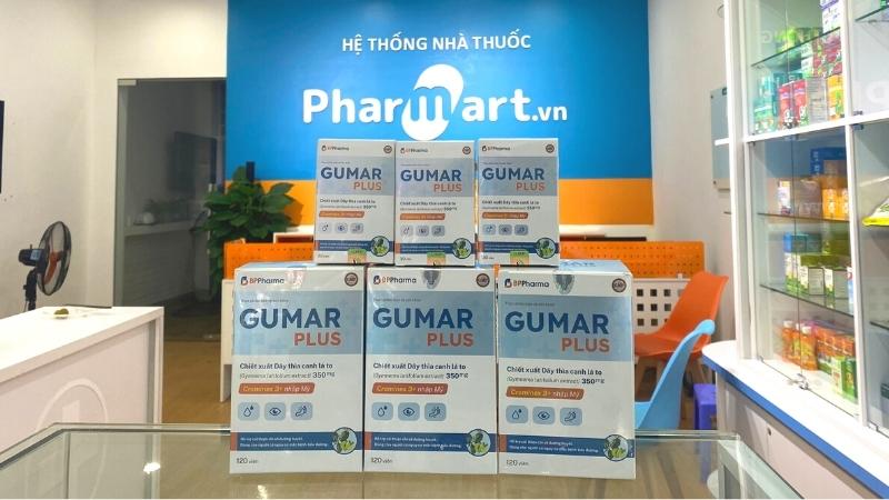 Gumar Plus được phân phối bởi hệ thống nhà thuốc Pharmart.vn