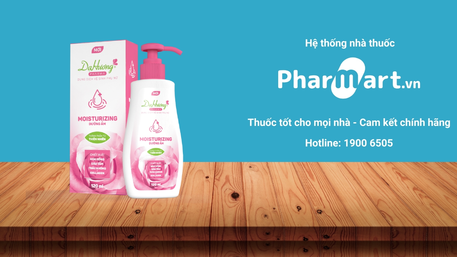 Dung dịch vệ sinh phụ nữ Dạ Hương Pharma Moisturizing