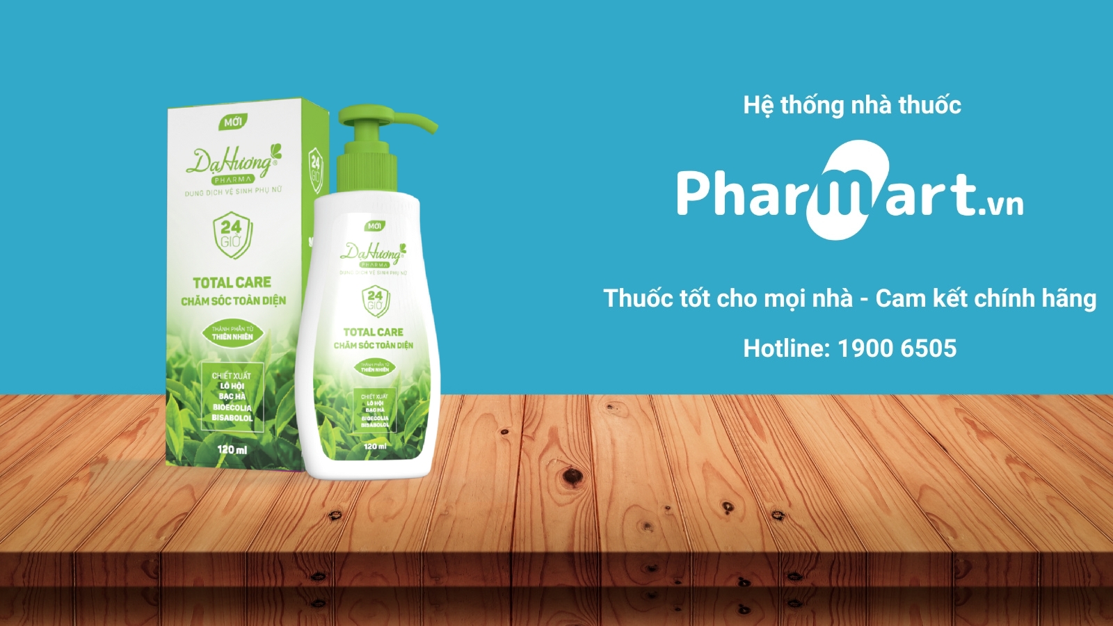 Dung dịch vệ sinh phụ nữ Dạ hương Pharma Total Care