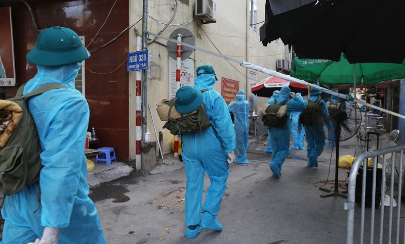 Quân đội tăng cường lập chốt tại các ngõ nhỏ