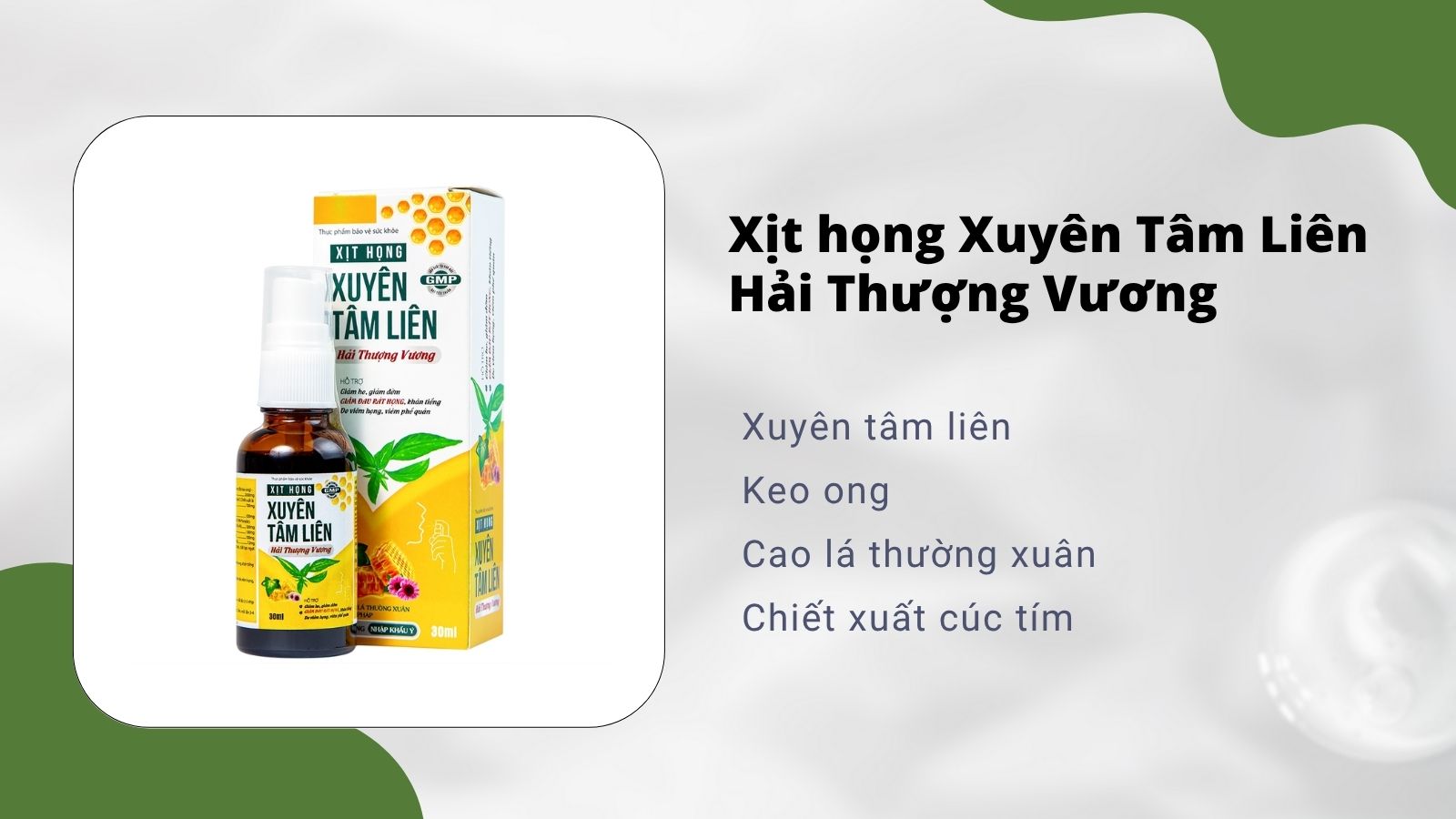 Xịt họng Xuyên Tâm Liên Hải Thượng Vương