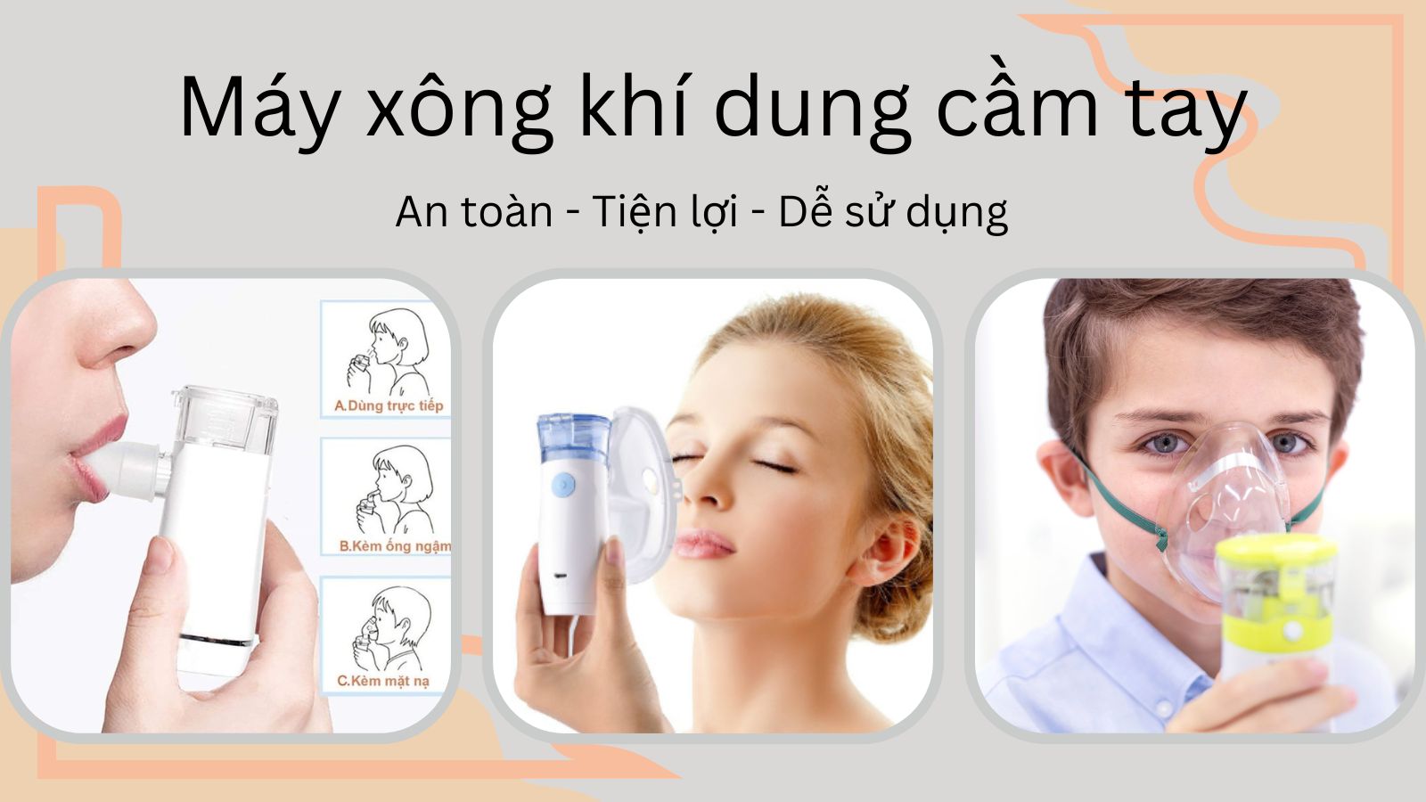 [Cập nhật] TOP 11 máy khí dung cầm tay được ưa chuộng nhất 2024