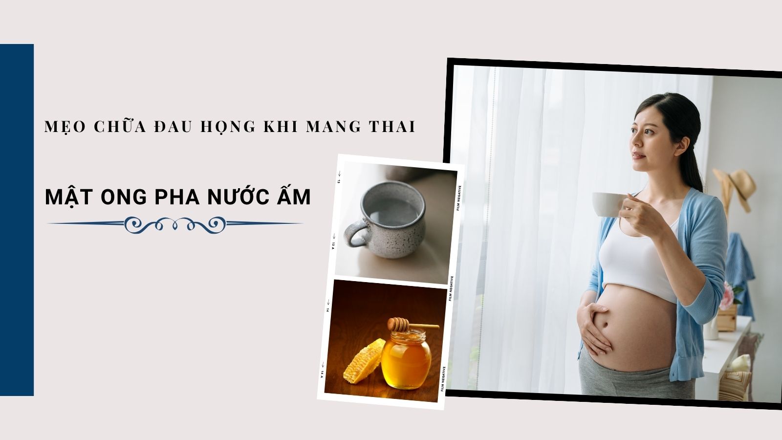 Mật ong pha nước ấm giúp làm dịu cổ họng và giảm ho hiệu quả cho mẹ bầu