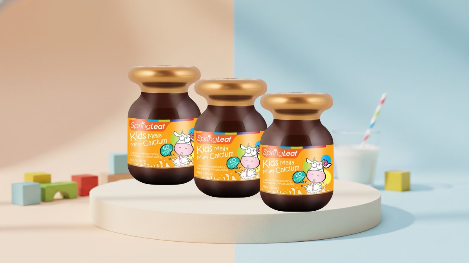 SpringLeaf Kids Mega Milky Calcium 