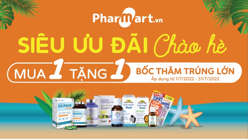Chương trình siêu khuyến mại chào hè 2022 tại nhà thuốc Pharmart.vn 22 Khâm Thiên