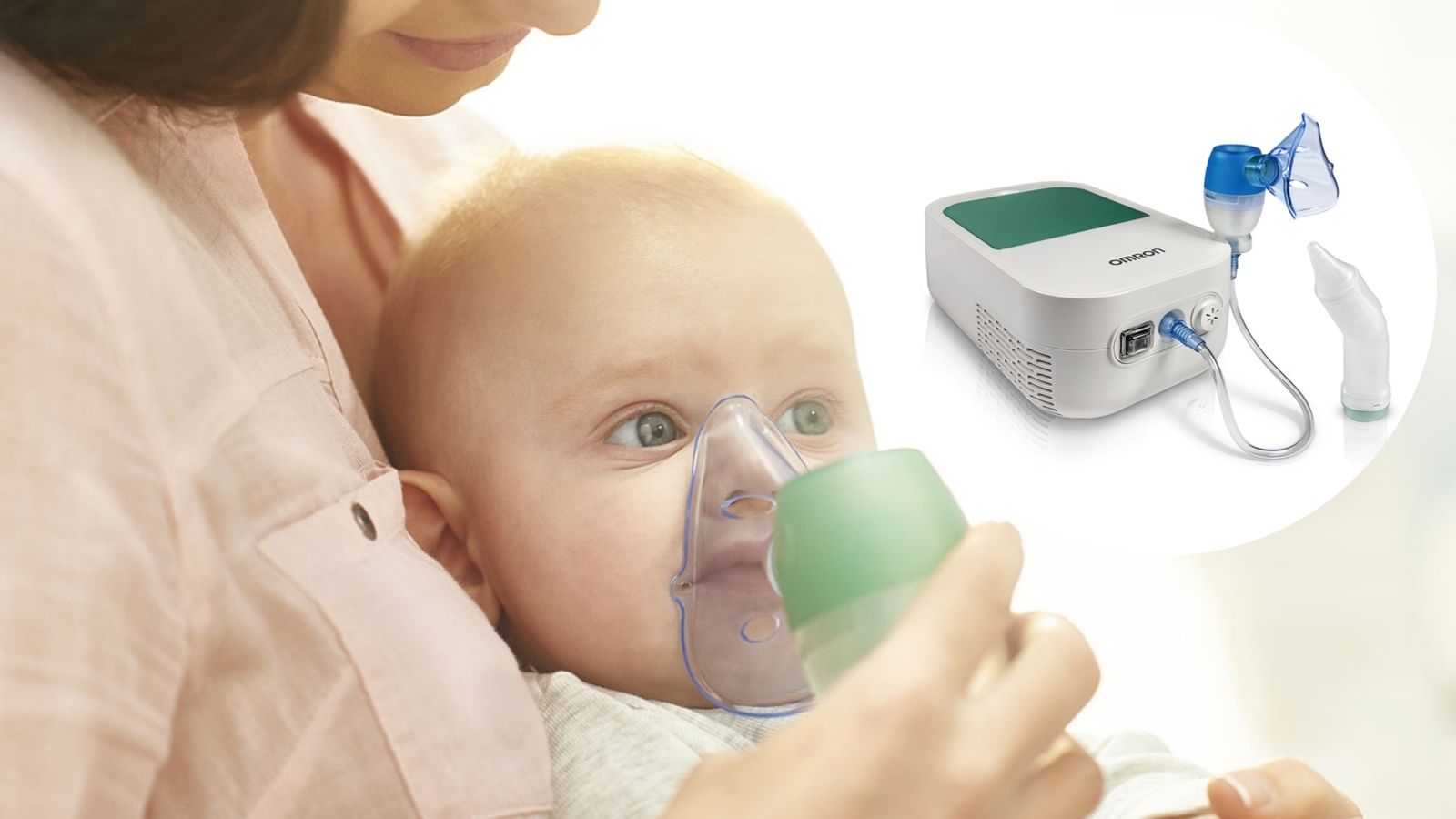 Xông khí dung cho trẻ sơ sinh bố mẹ có thể chờ cho bé ngủ say rồi mới sử dụng thuốc