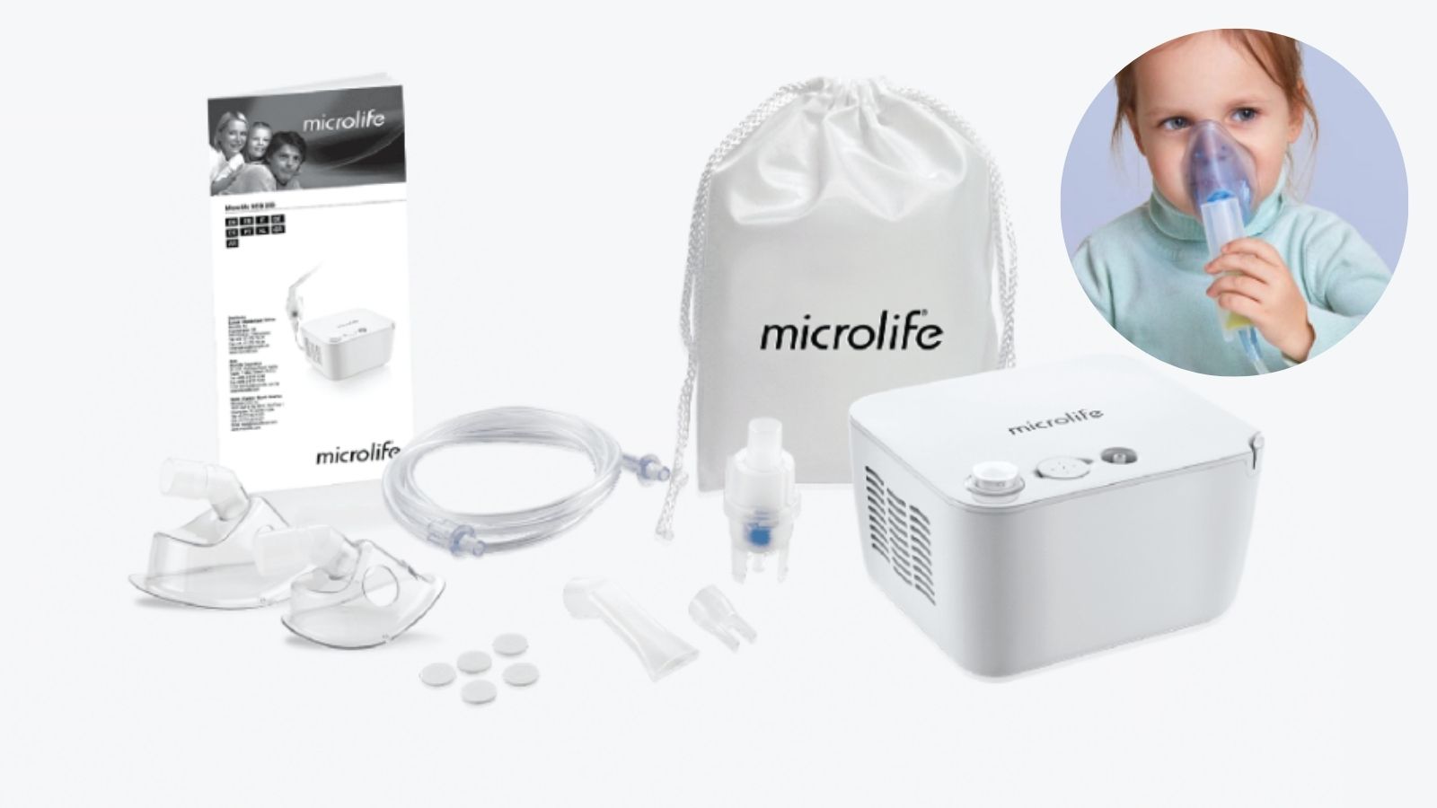 Máy xông khí dung Microlife NEB200 đến từ thương hiệu nổi tiếng của Thụy Sĩ