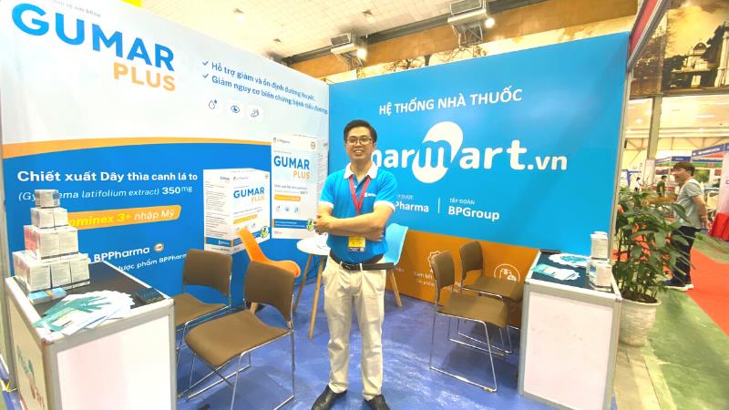 Gian hàng trưng bày của công ty Cổ phần Dược phẩm BPPharma tại Hội chợ 