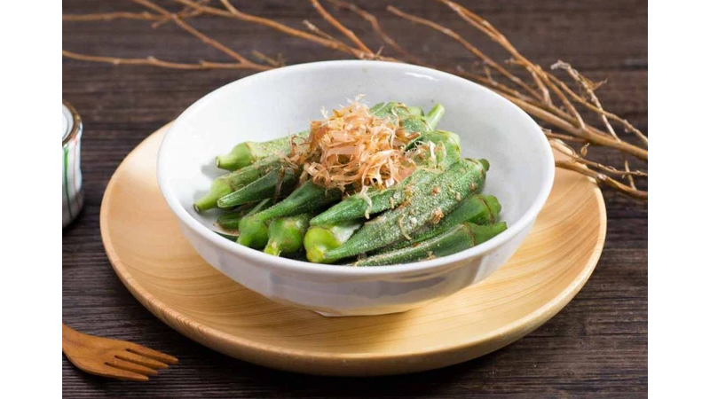 Salad đậu bắp trị tiểu đường