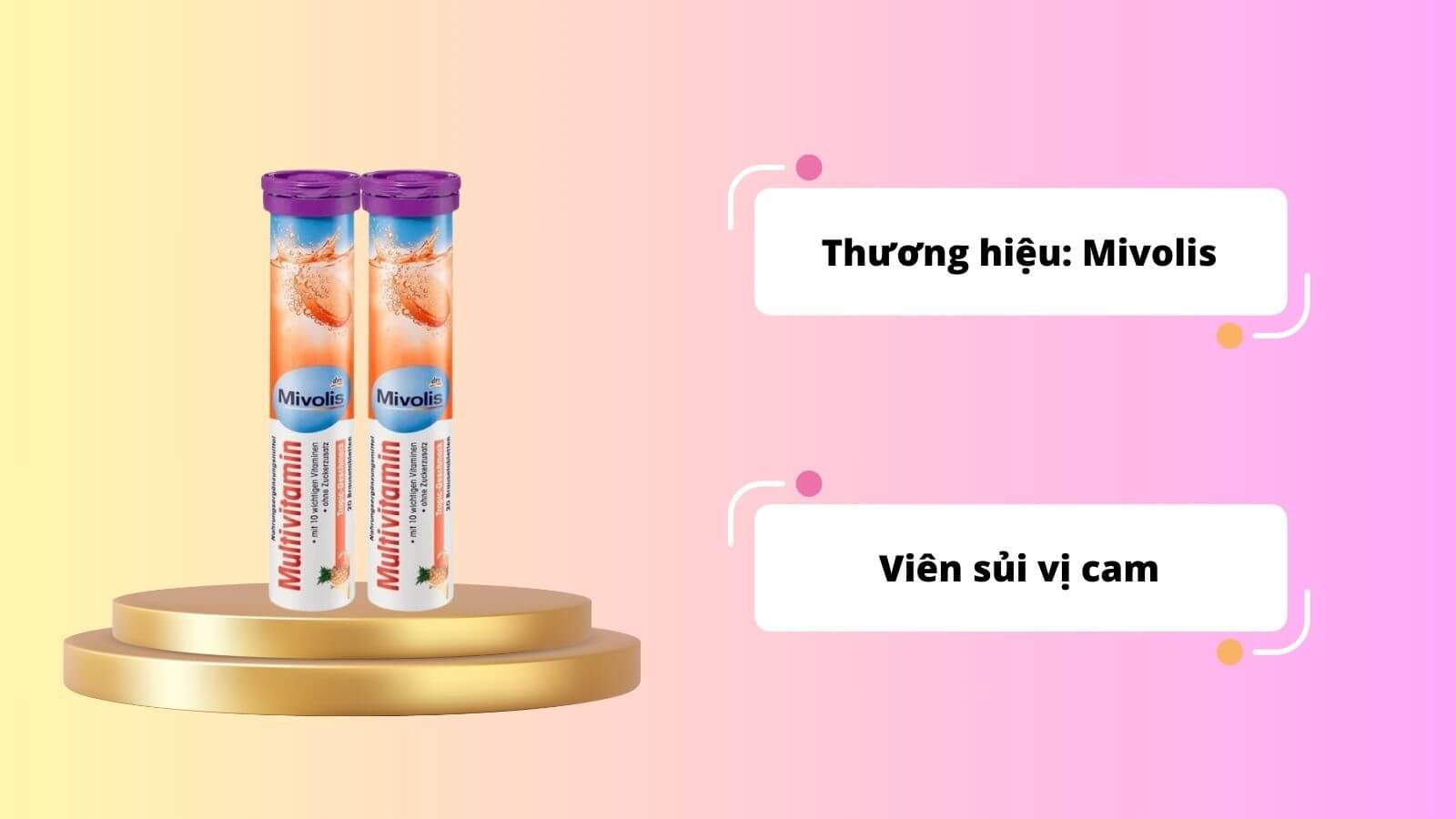 Mivolis Multivitamin là vitamin tổng hợp của Đức không chứa Gluten/ Lactose