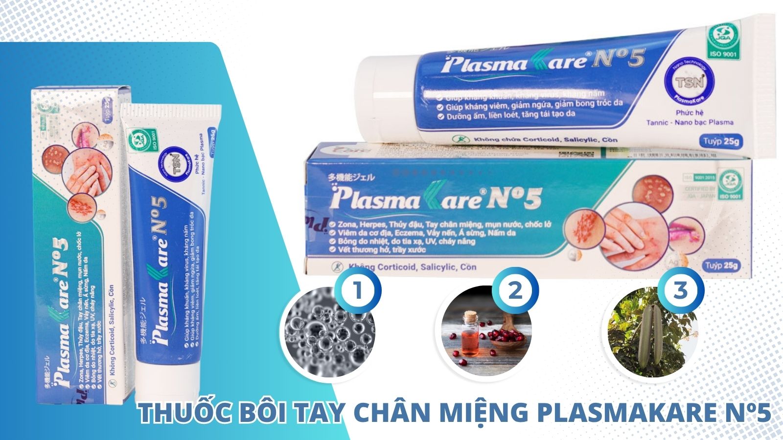 Gel PlasmaKare Nº5 với công thức nano bạc độc quyền