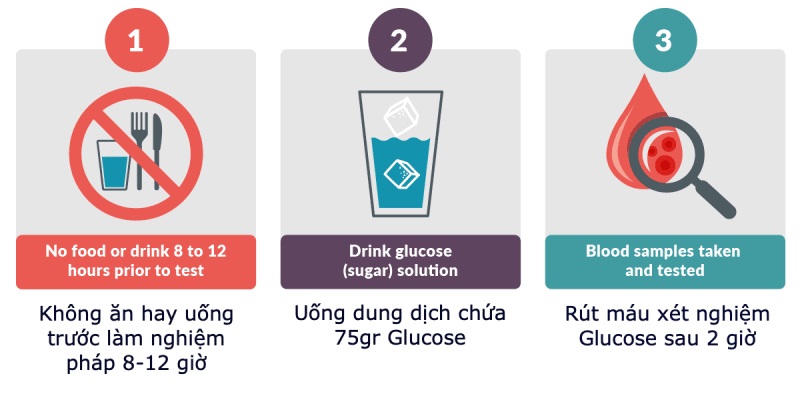 Các bước xét nghiệm dung nạp glucose tiền đái tháo đường