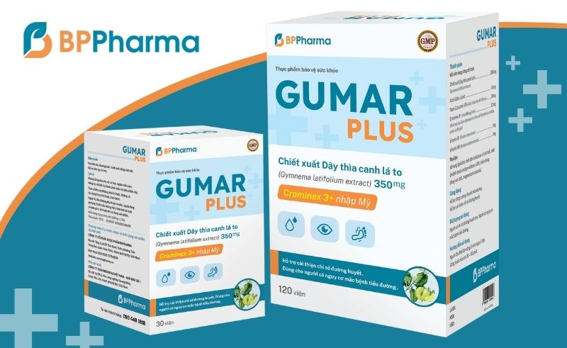 Gumar Plus - Viên uống hỗ trợ điều hòa chỉ số đường huyết