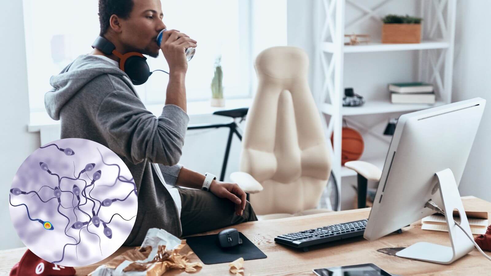 Chế độ không lành mạnh khiến tinh trùng suy yếu