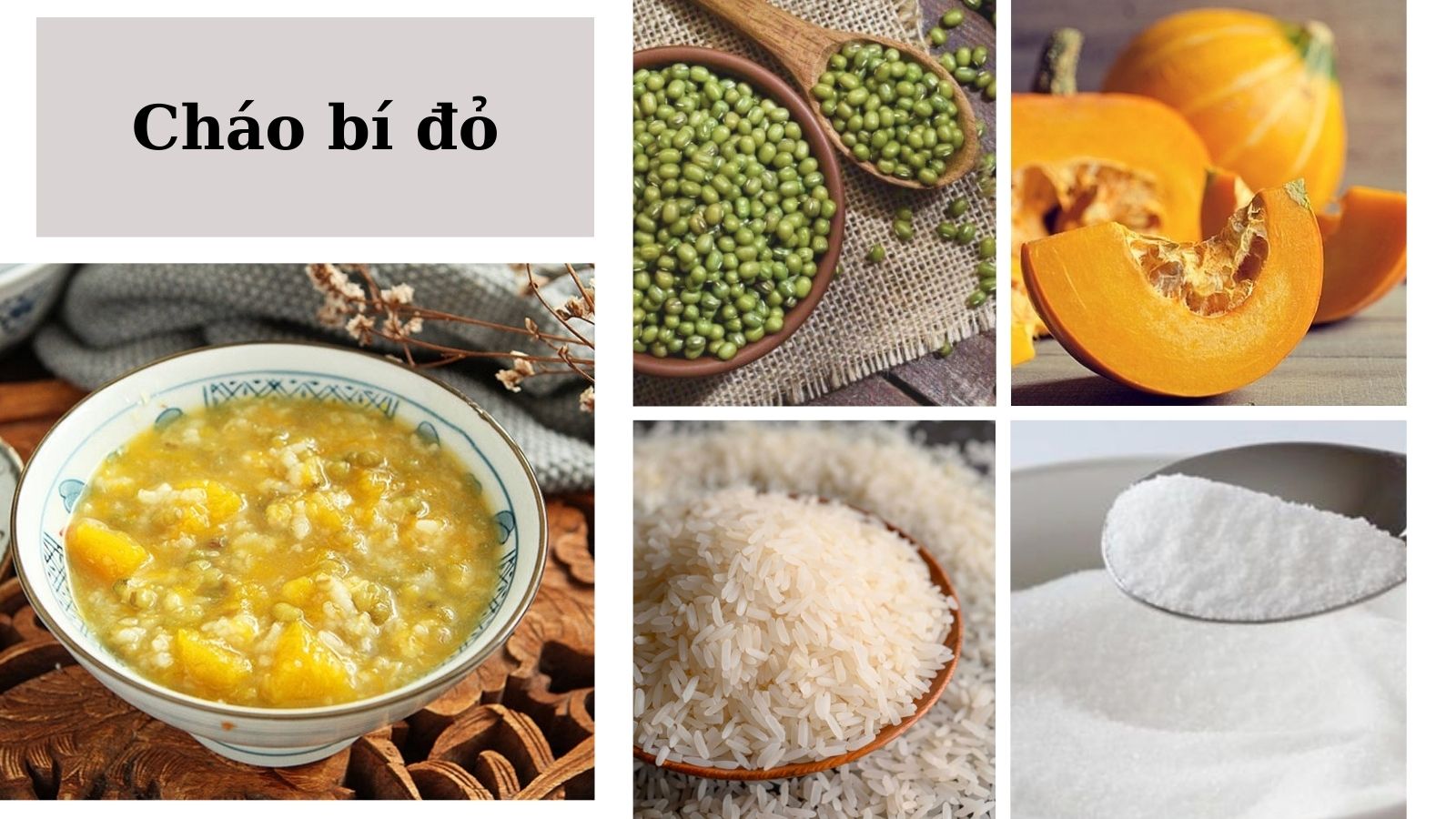 Cháo bí đỏ thơm ngon dành cho người cảm cúm