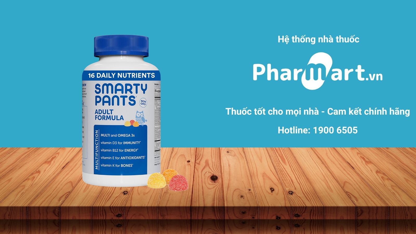 Kẹo dẻo tổng hợp SmartyPants Adult Formula