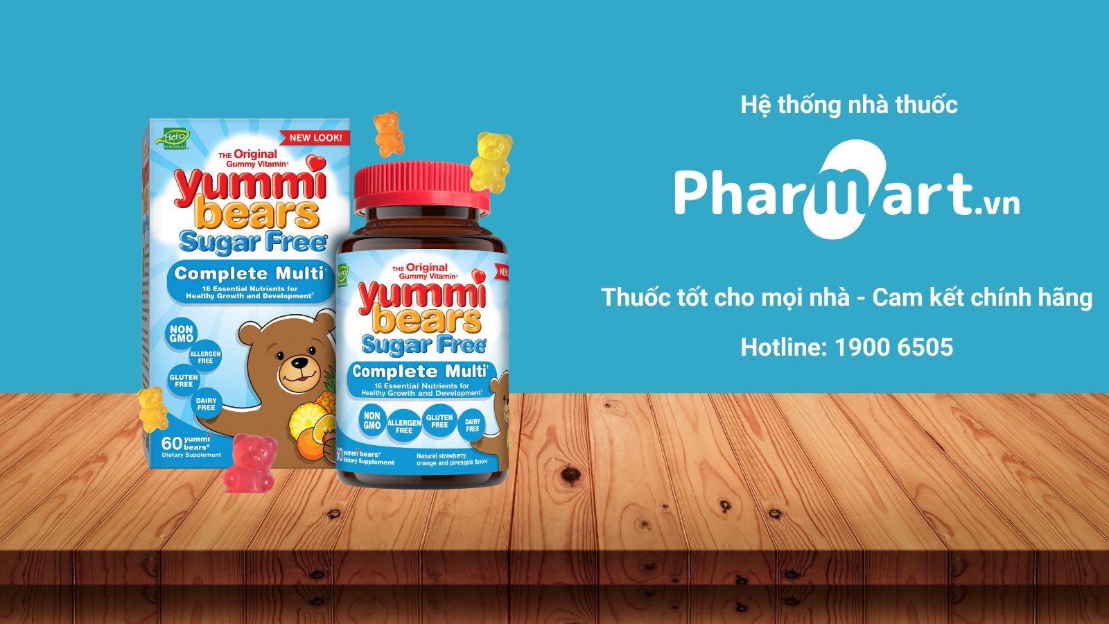 Kẹo dẻo tổng hợp Yummi Bears Organic