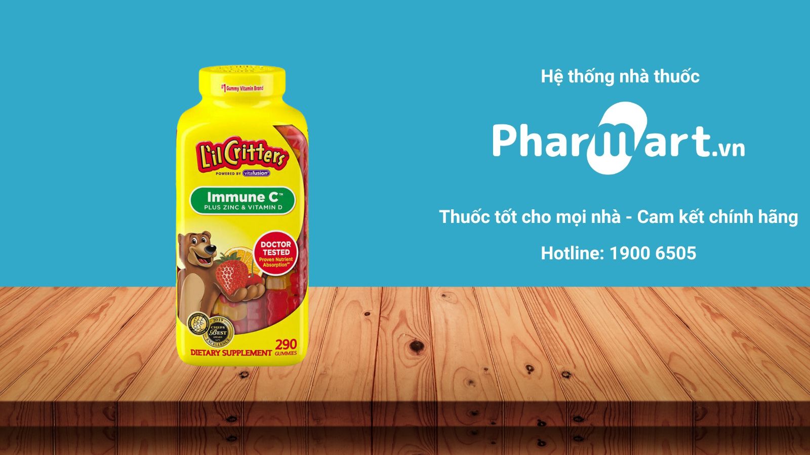 Kẹo dẻo tổng hợp L'il Critters Gummy Vites