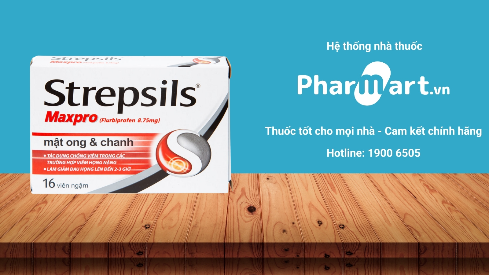 Kẹo ngậm Strepsils Maxpro mật ong & chanh