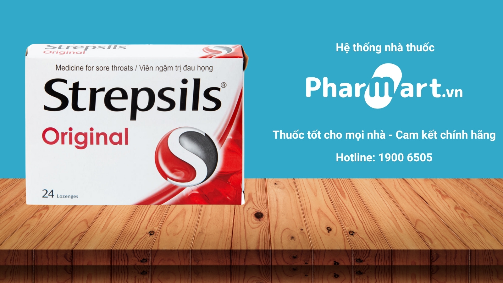 Kẹo ngậm Strepsils Original là loại phổ biến nhất