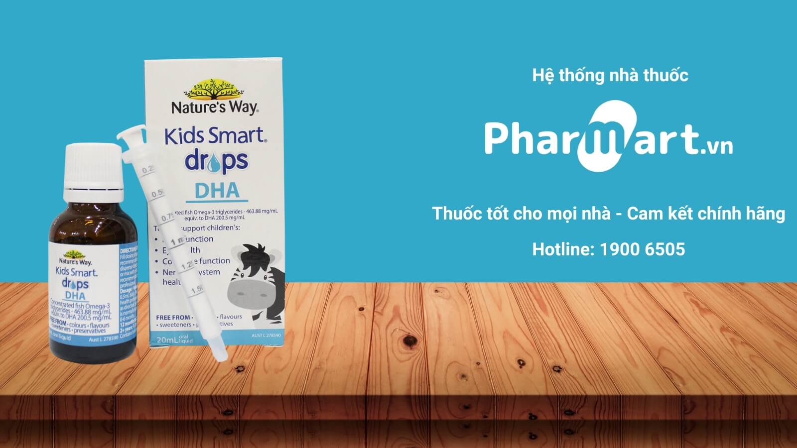 DHA nhỏ giọt cho bé Nature's Way Kids Smart Drops DHA