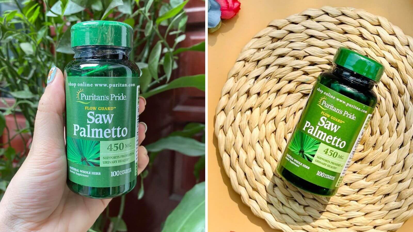 Mỗi viên uống Saw Palmetto có chứa tới 450mg chiết xuất cây cọ lùn