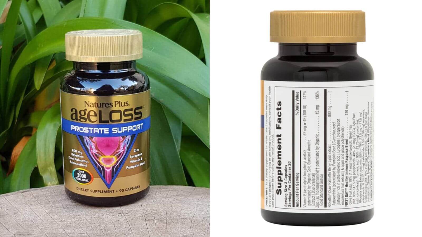 Ageloss Prostate Support có công dụng chống oxy hoá, trẻ hóa tuyến tiền liệt