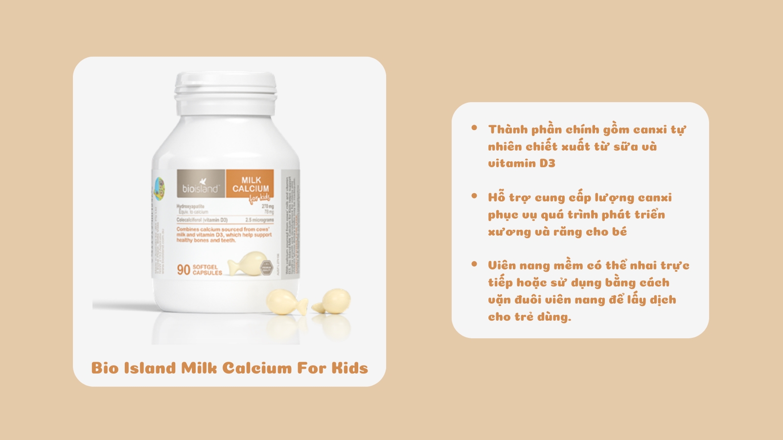 Bio Island Milk Calcium For Kids