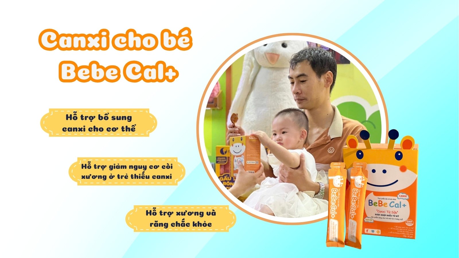 Canxi hữu cơ cho bé Bebe Cal+