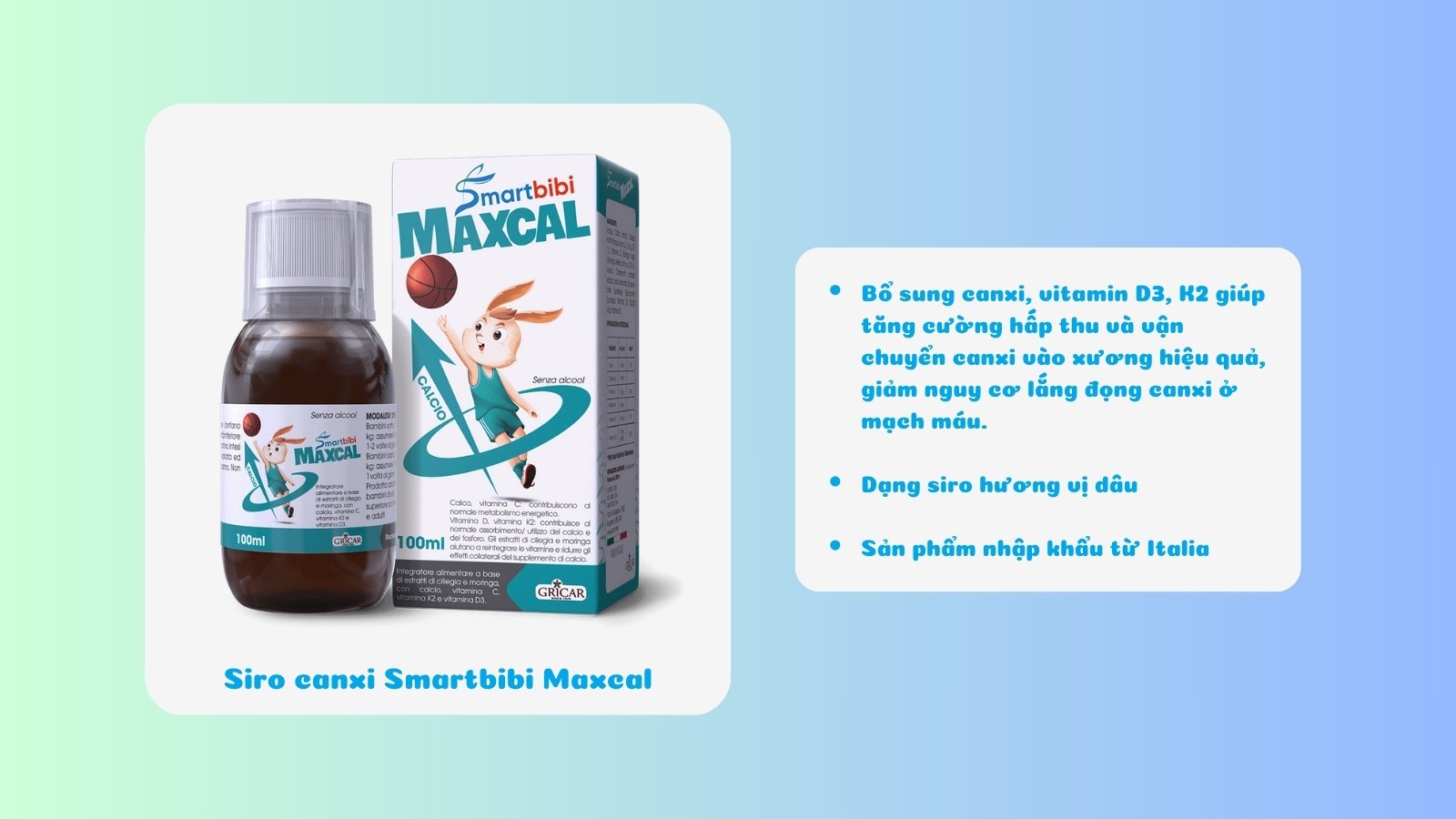 Canxi hữu cơ cho bé Smartbibi Maxcal