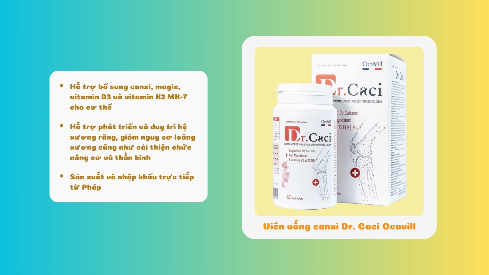 Viên uống canxi Dr.Caci Ocavill
