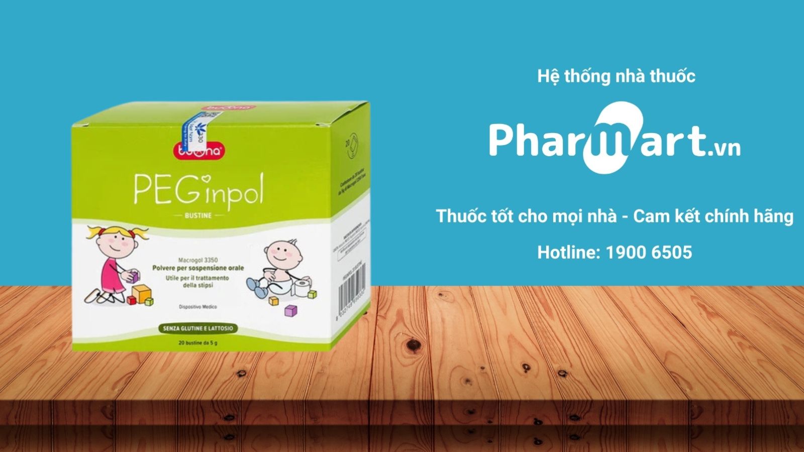 Thuốc bổ sung chất xơ cho trẻ táo bón - PEGInpol Macrogol