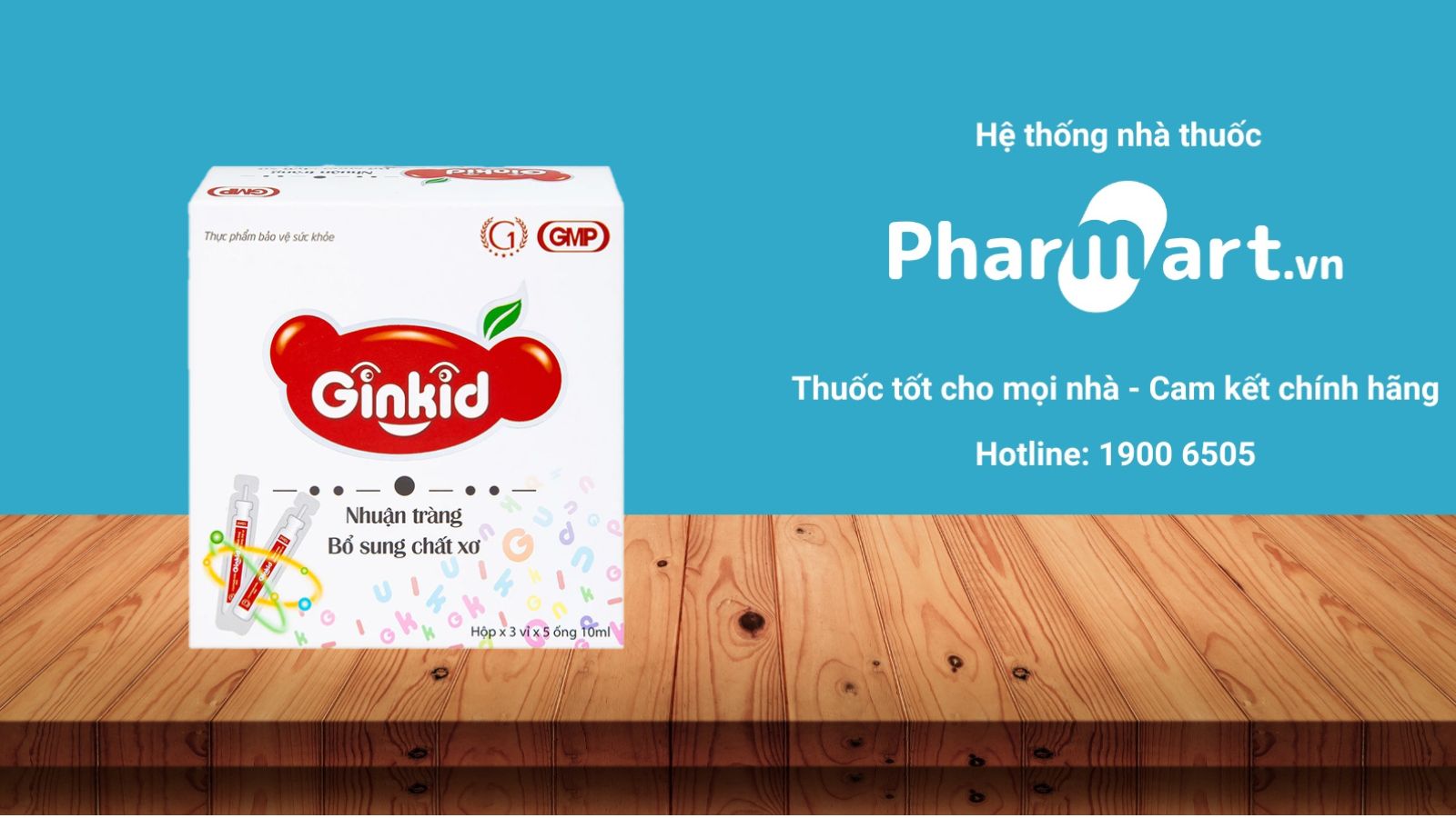 Siro Ginkid giúp bổ sung chất xơ cho bé