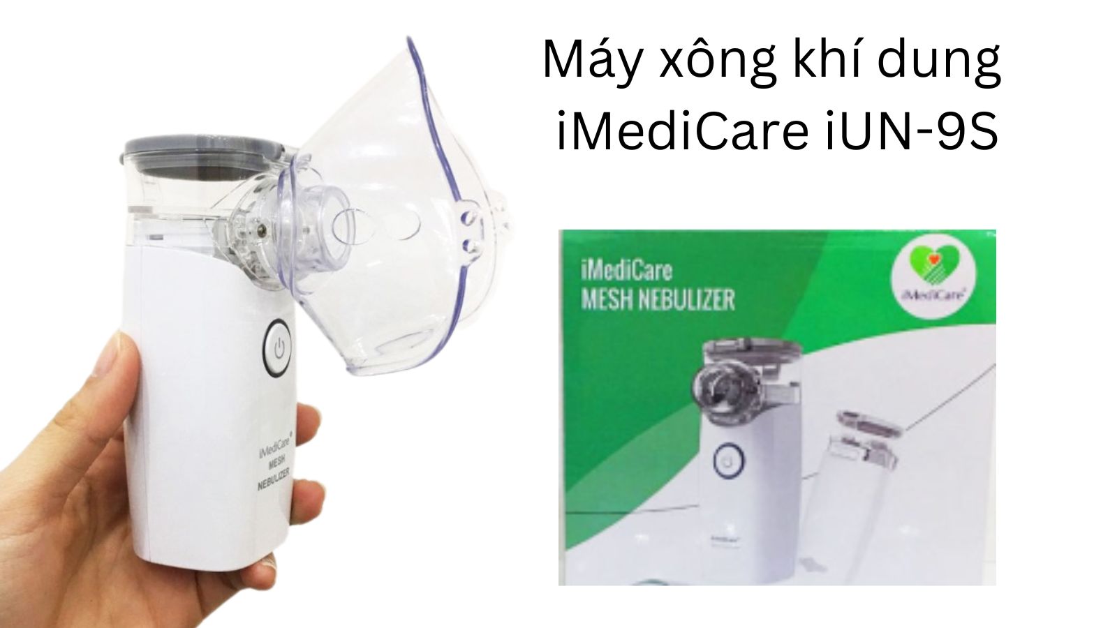 Máy xông khí dung iMediCare iUN-9 tạo cảm giác thoải mái, không gây tiếng ồn