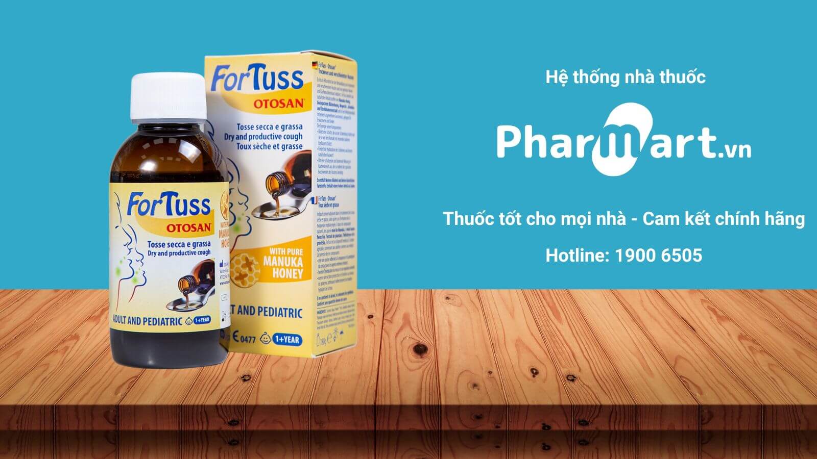 Fortuss giảm ho dịu họng