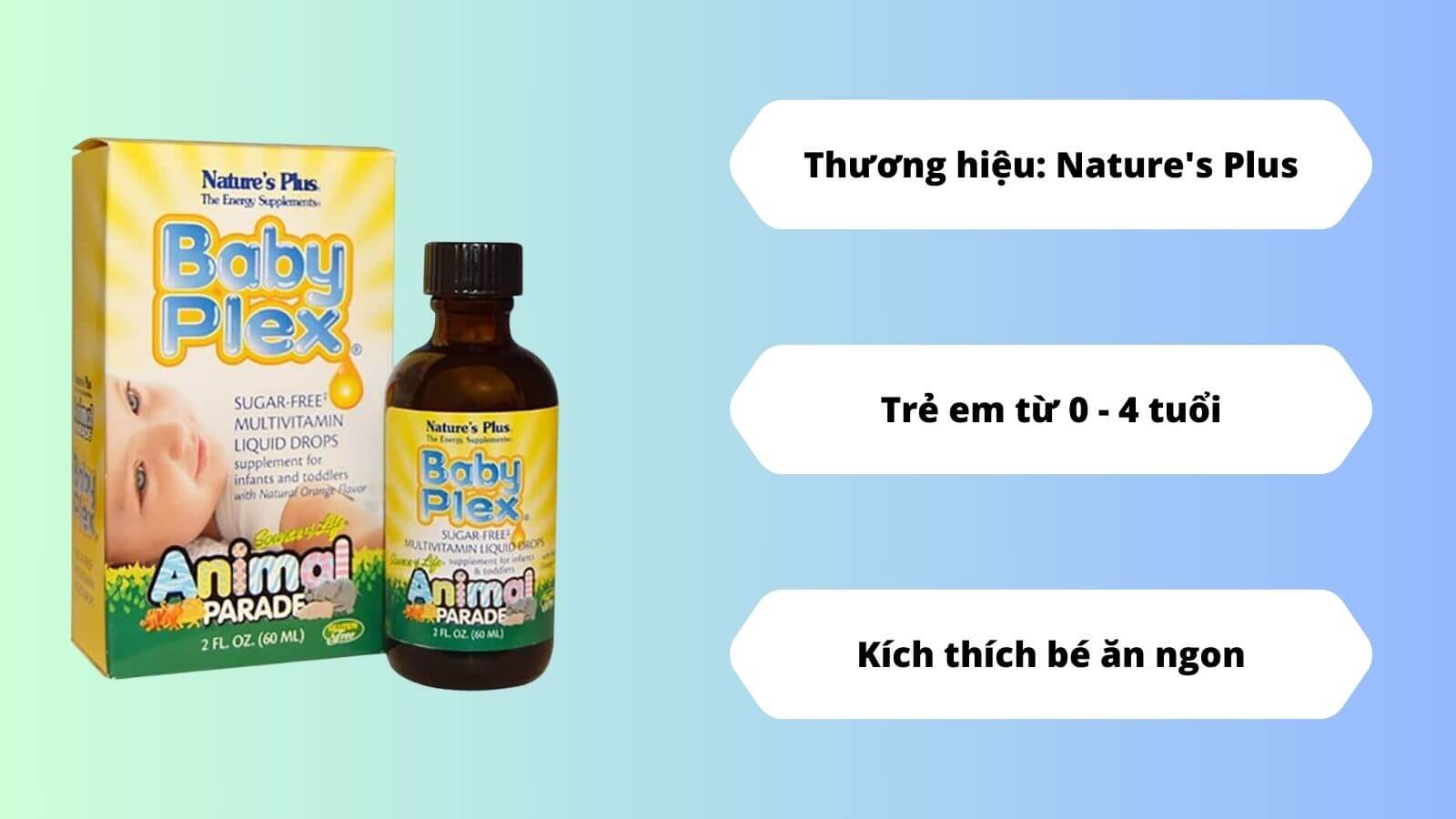 Dung dịch thơm ngon Baby Plex giúp trẻ ăn ngon hơn