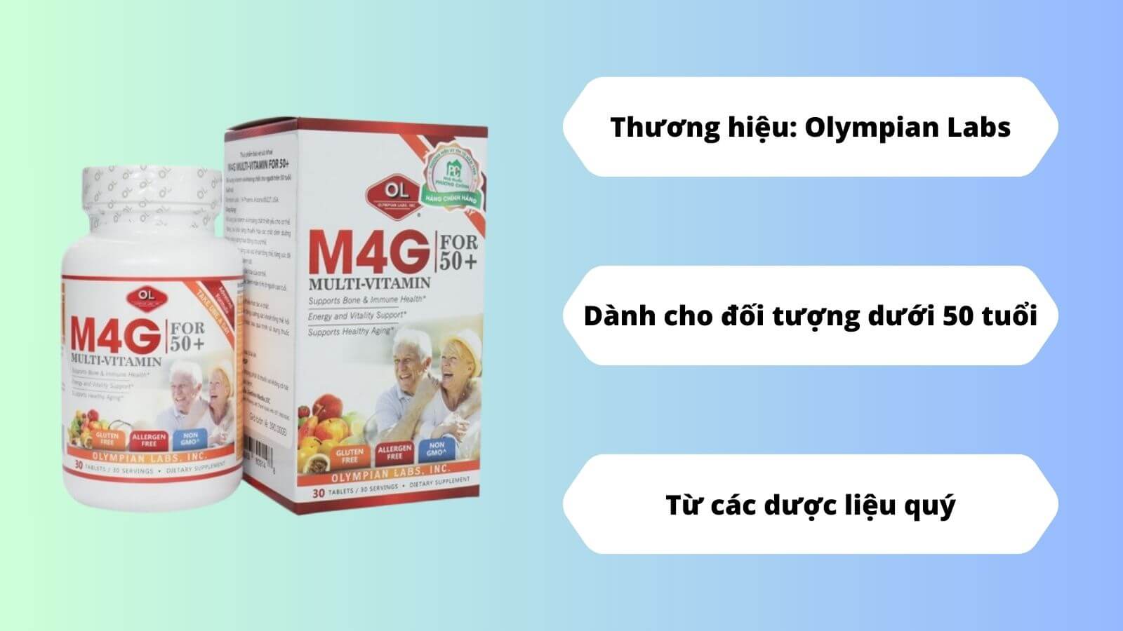 M4G Multi-vitamin dành cho nhóm đối tượng U50+