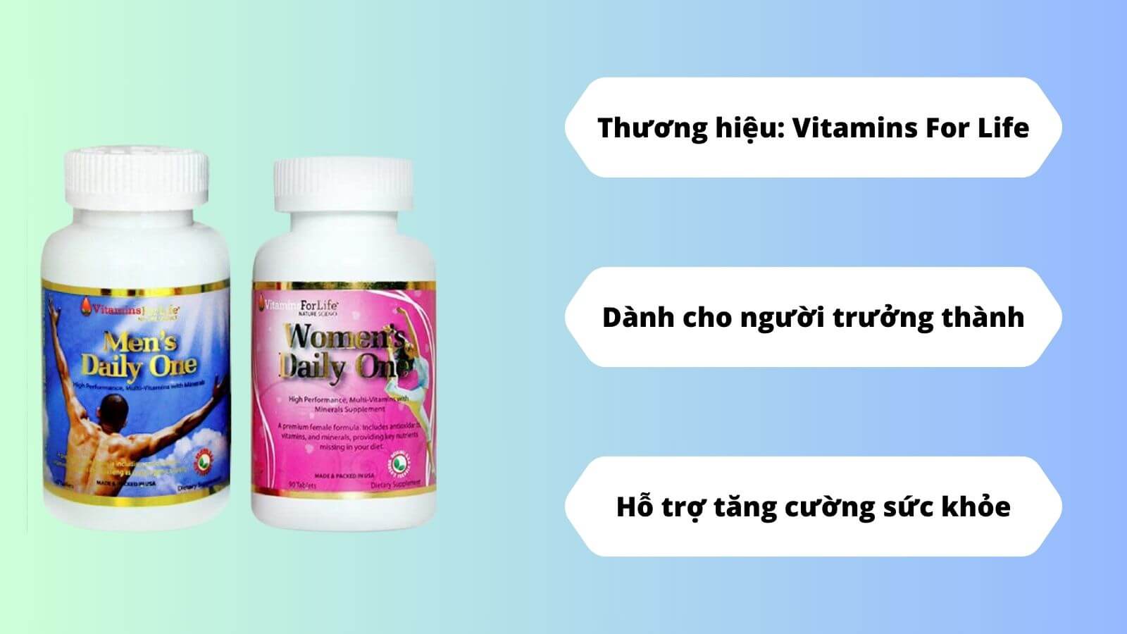 Men's Daily One và Women's Daily One nổi tiếng tại thị trường Mỹ