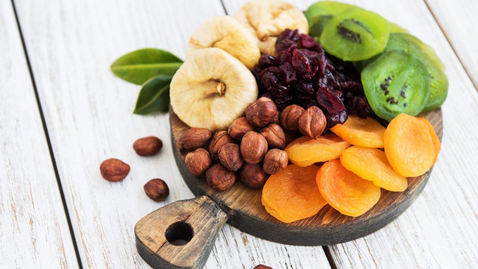 Hoa quả sấy có lượng đường rất cao