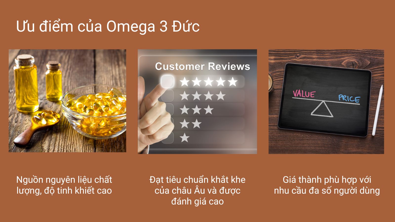 Những ưu điểm khiến Omega 3 của Đức được ưu chuộng