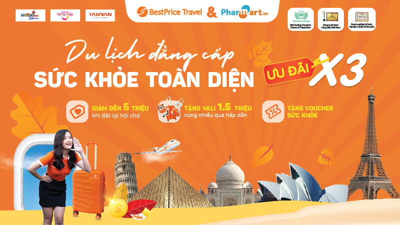Pharmart.vn đồng hàng cùng Bestprice Travel tại Hội chợ Mùa Thu 2025