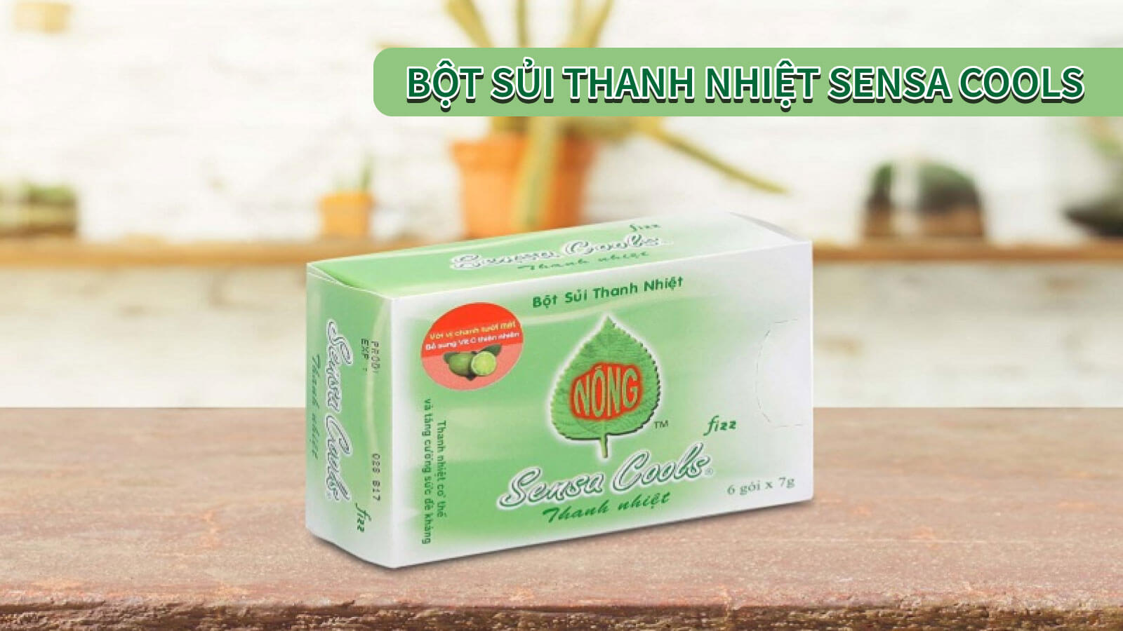 Sủi Sensa Cools mát gan thanh nhiệt